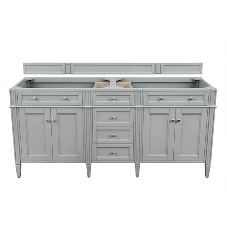 James Martin Vanities Brittany 72in Double Vanity Cabinet, Urban Gray 650-V72-M-UGR